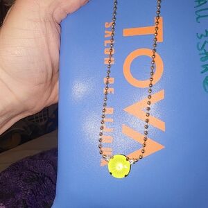 Yellow Floral Pendant Necklace